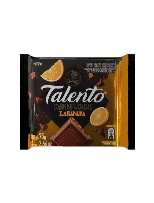 Chocolate Talento Dark Laranja 75g - Garoto