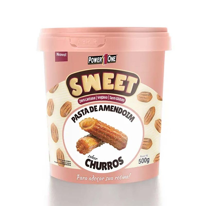 Pasta-de-Amendoim-Sweet-Churros-Zero-Lactose-500g---Power-One