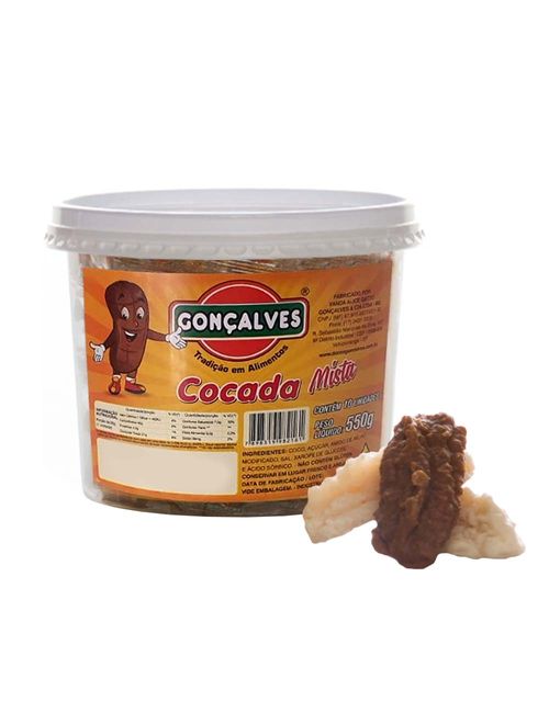 Mini Cocada Mista 550g - Gonçalves