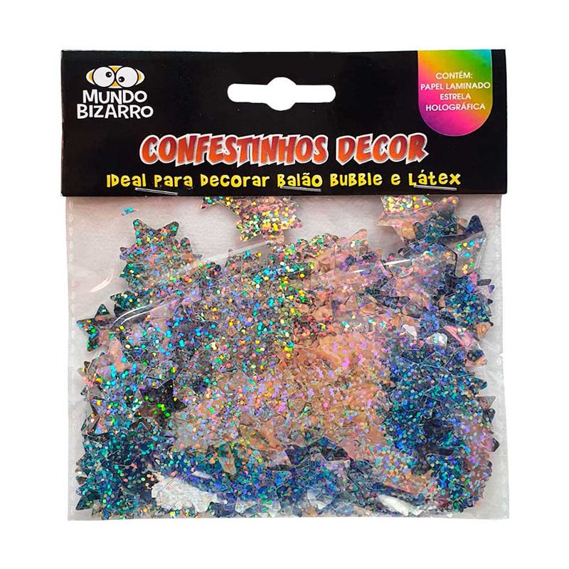 Confete-Laminado-Estrela-Holografica-Confestinho-25g---Mundo-Bizarro