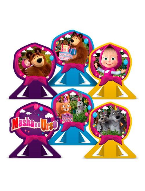 Masha e o Urso Decoração de Mesa c/6 - Regina