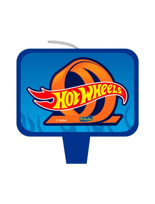 Hot Wheels Vela Decorada - Festcolor