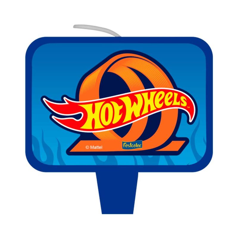 Hot-Wheels-Vela-Decorada---Festcolor