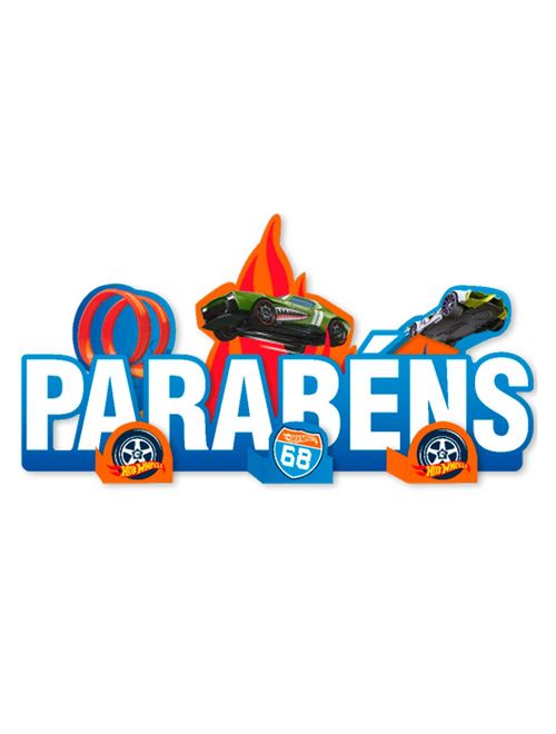 Hot Wheels Decoração de Mesa - Festcolor