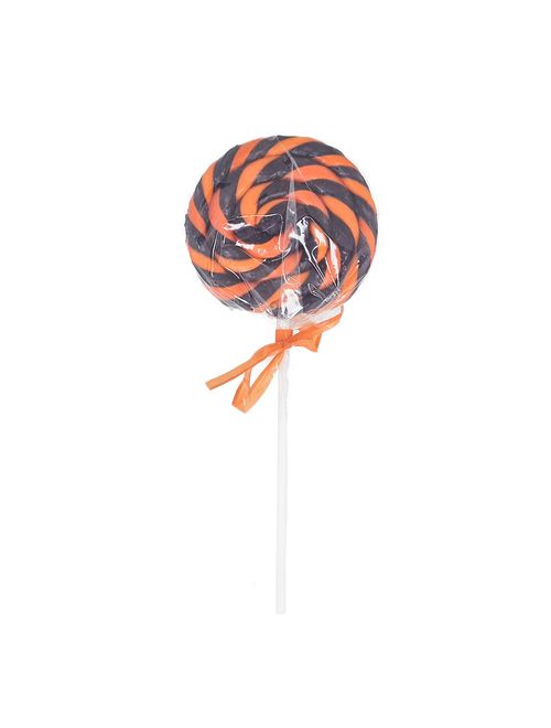 Pirulito Psicodélico Preto e Laranja 9cm - Arte e Cor