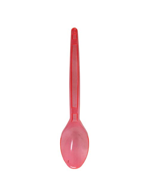 Colher Sobremesa Vermelho Glass c/50 - Plastilania