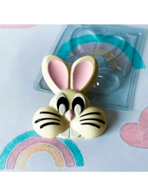 Forma PVC Silicone Cabeça de Coelho Ref.10220 - BWB
