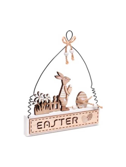 Placa Decorativa para Pendurar Coelho Easter Un - Cromus
