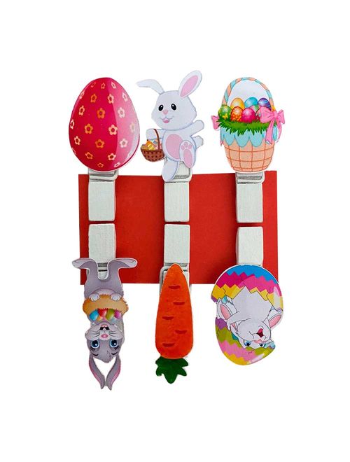 Mini Prendedor Decorado Páscoa c/6 - Jmeg