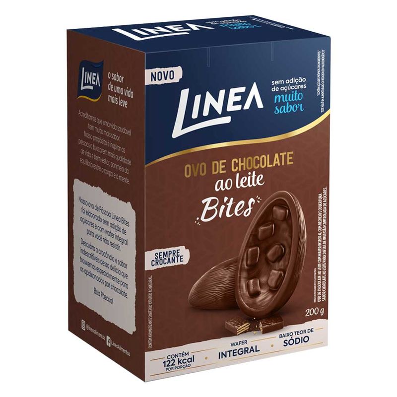 Ovo-de-Pascoa-Chocolate-Ao-Leite-Bites-Zero-Acucar-200g---Linea