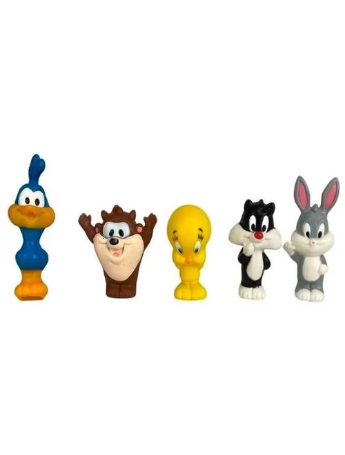 Ovo Médio com Dedoches de Vinil c/5 Looney Tunes - Lider