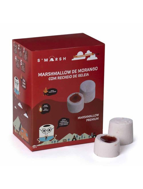 Marshmallow Recheio Geléia de Morango 100g - S Marsh
