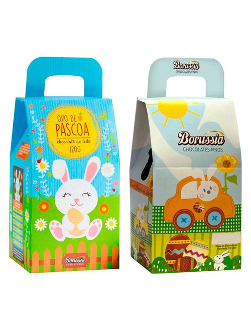 Ovo de Páscoa Chocolate Ao Leite 120g Un - Borussia