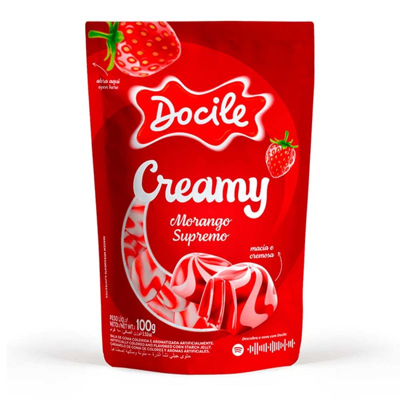 Bala-de-Goma-Creamy-Morango-100g---Docile