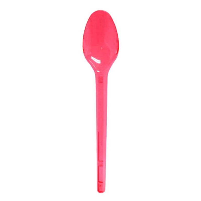 Colher-Plastica-Sobremesa-Neon-Rosa-c-50---Bello