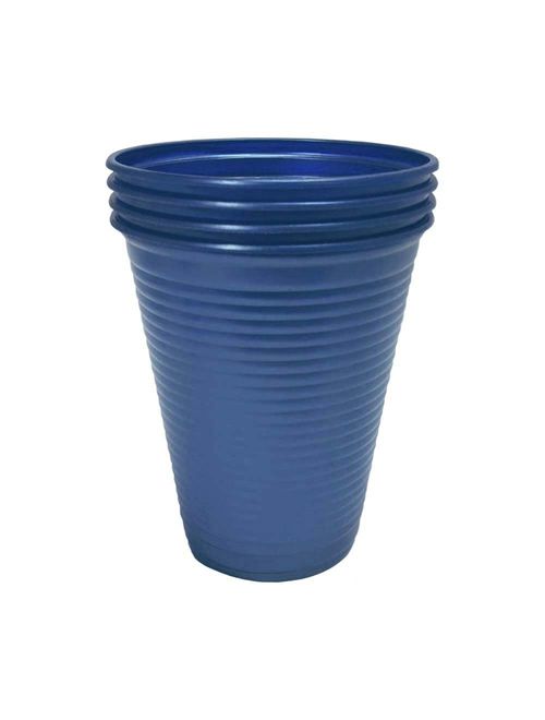 Copo Plástico Perolado Azul Petróleo 200ml c/50 - Bello