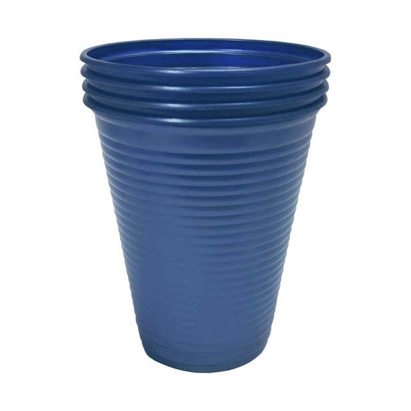 Copo-Plastico-Perolado-Azul-Petroleo-200ml-c-50---Bello