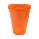 Copo-Plastico-Neon-Laranja-200ml-c-50---Bello