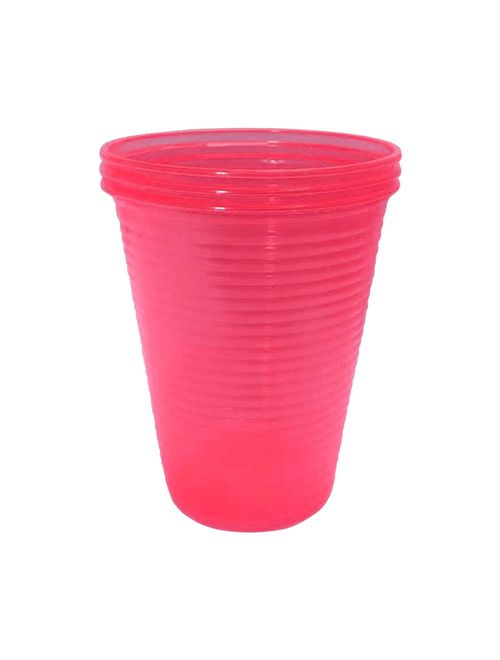 Copo Plástico Neon Rosa 200ml c/50 - Bello