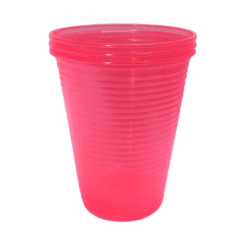 Copo Plástico Neon Rosa 200ml c/50 - Bello - Doce Malu