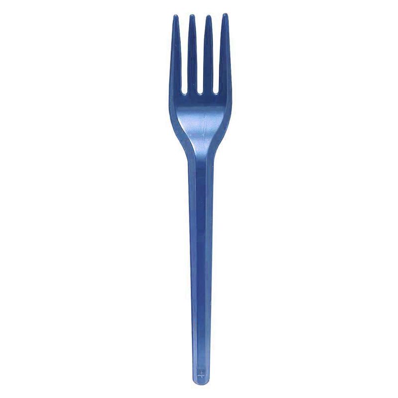 Garfo-Plastico-Sobremesa-Perolado-Azul-Petroleo-c-50---Bello