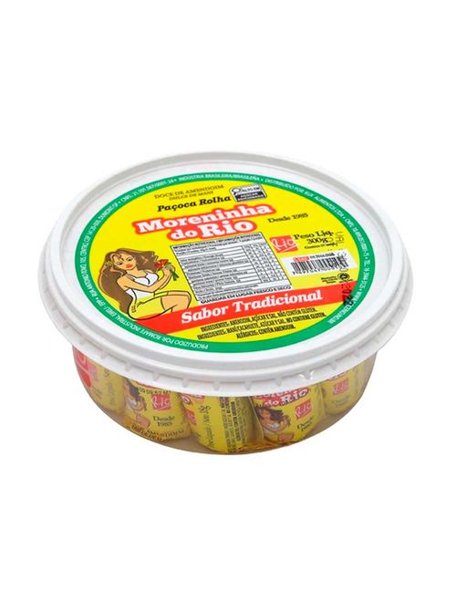 Paçoca Rolha Embalada 300g - Moreninha do Rio