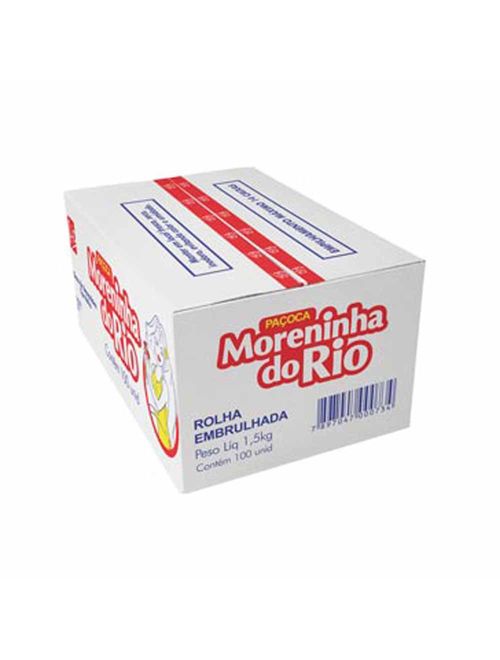 Paçoca Rolha Embalada c/100 - Moreninha do Rio