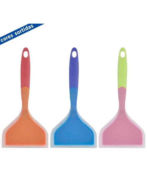 Espátula Larga Bicolor Silicone Un - Zein