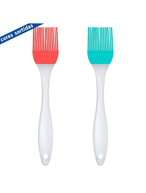 Pincel para Untar Silicone Candy 19,5cm Un - Zein