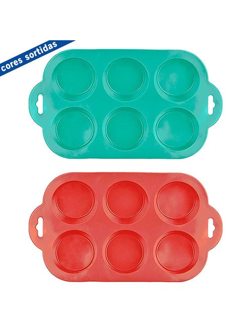 Forma Cupcake Silicone 6 Cavidades Candy Un - Zein