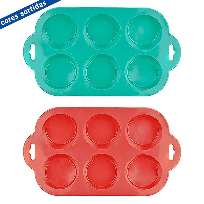 Forma-Cupcake-Silicone-6-Cavidades-Candy-Un---Zein
