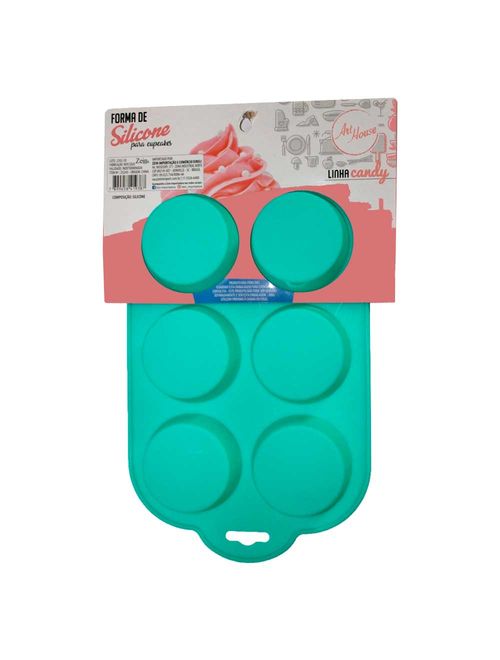 Forma Cupcake Silicone 6 Cavidades Candy Un - Zein