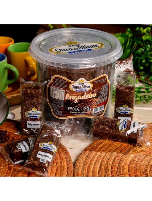Pingo de Leite Brigadeiro Embrulhado c/21 - Ouro de Minas