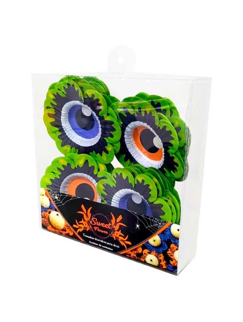 Halloween Forminha Decorativa para Doces Olho c/30 - Piffer