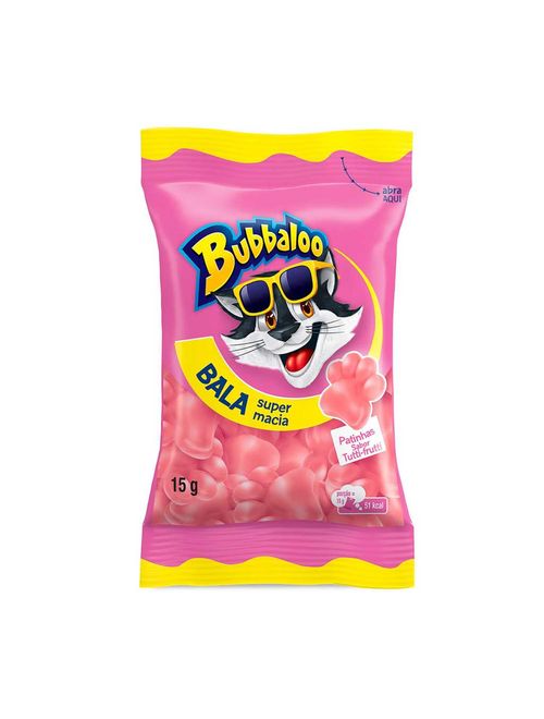 Bala Bubbaloo Patinhas Tutti Frutti 15g - Mondelez