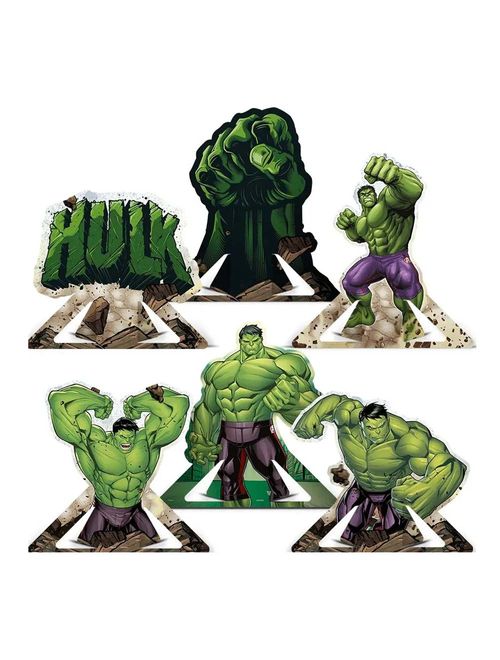 Hulk Core Decoração de Mesa c/6 - Regina