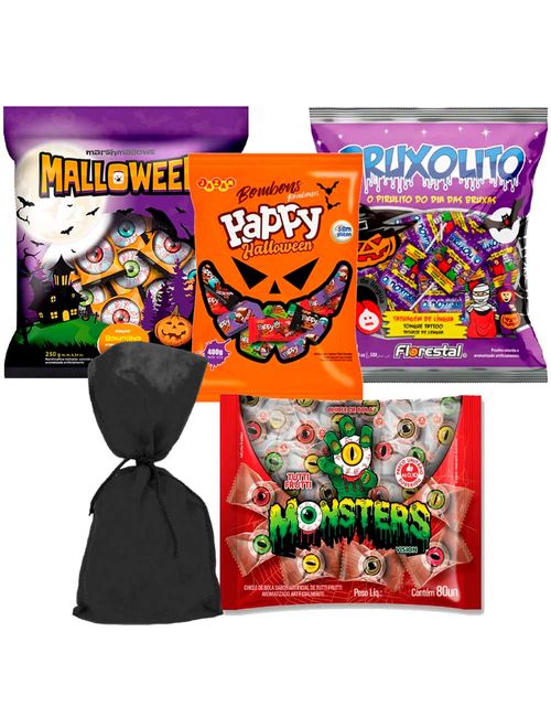Kit Doces Halloween - 50 Crianças