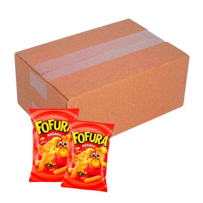 Kit Salgadinho Fofura Sabor Queijo 70g c/10 - Lucky - Doce Malu