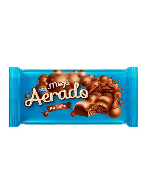 Tablete Mega Aerado Ao Leite 22g c/15 - Arcor