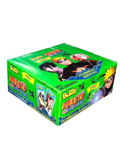 Chiclete Buzzy Naruto Sabor Hortelã c/100 - Riclan