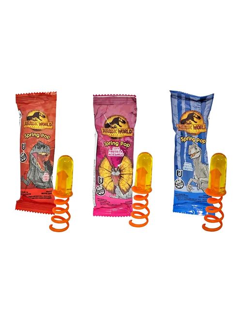 Pirulito Anel Spring Pop Jurassic World c/25