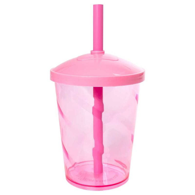 Mini-Copo-Shake-com-Tampa-e--Canudo-Translucido-Rosa-300ml---Comix-Plasticos