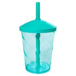 Mini-Copo-Shake-com-Tampa-e--Canudo-Translucido-Tiffany-300ml---Comix-Plasticos