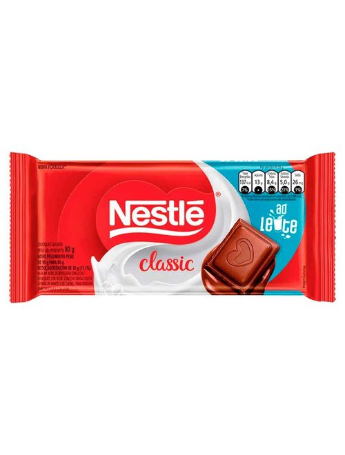 Tablete de Chocolate Ao Leite Classic 80g - Nestlé