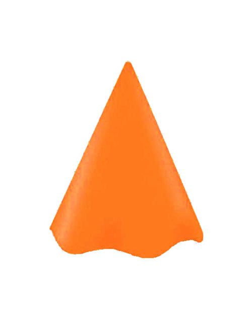 Chapéu de Festa Liso Laranja c/8 - UltraFest