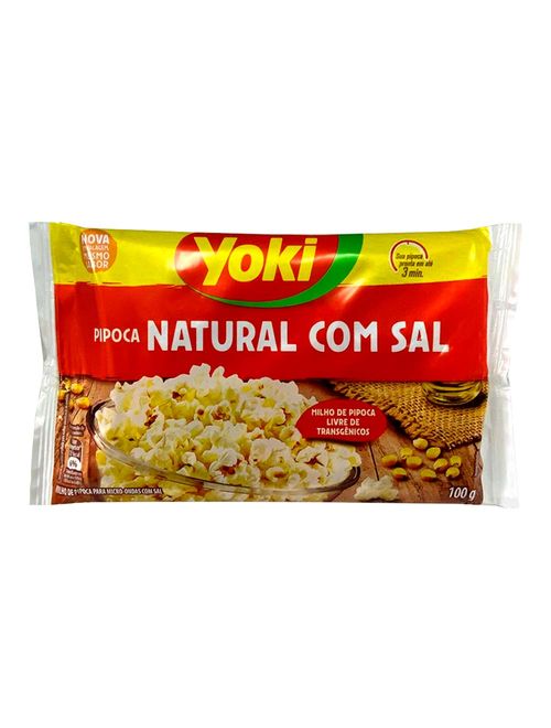 Brinde Pipoca Natural com Sal 100g - Yoki