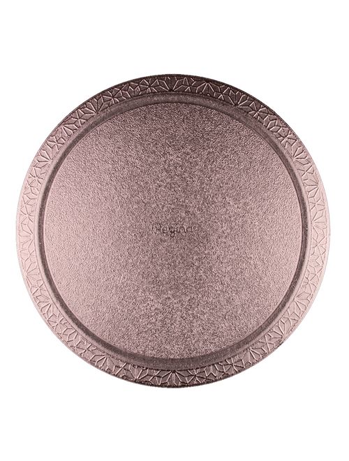 Prato Plano Cake Board Ouro Rosé Redondo 32cm - Regina