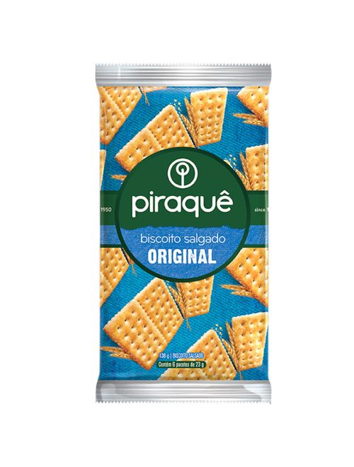Biscoito Salgado Cracker Original c/6 - Piraquê