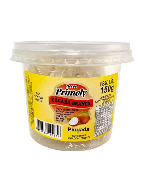 Cocada Branca 150g - Primoly