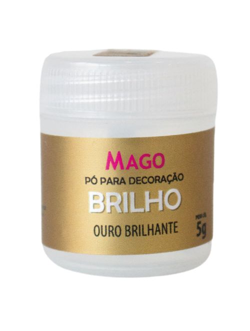 Pó Decoração Brilho Ouro Brilhante 5g - Mago